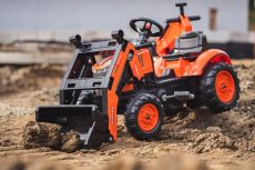 Педальный трактор с прицепом и передним ковшом Falk Kubota 2065AM